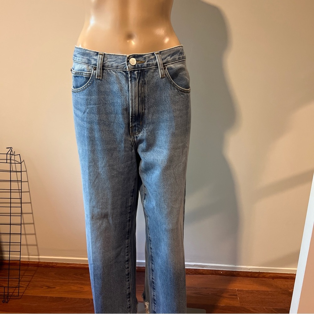 Frame the Relaxed Fit Straight Frayed Hem Jeans Size 29 - Picture 2 of 6